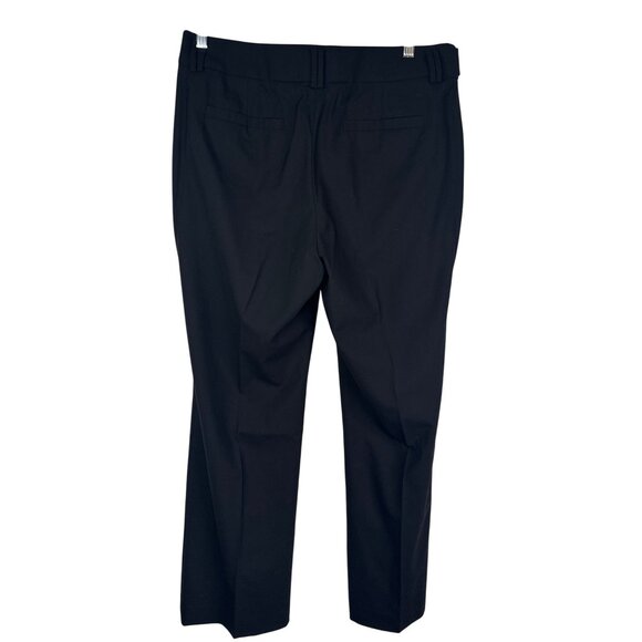 Banana Republic Size 12 Jackson Fit Stretch Black Trousers Wool Blend - Picture 6 of 13